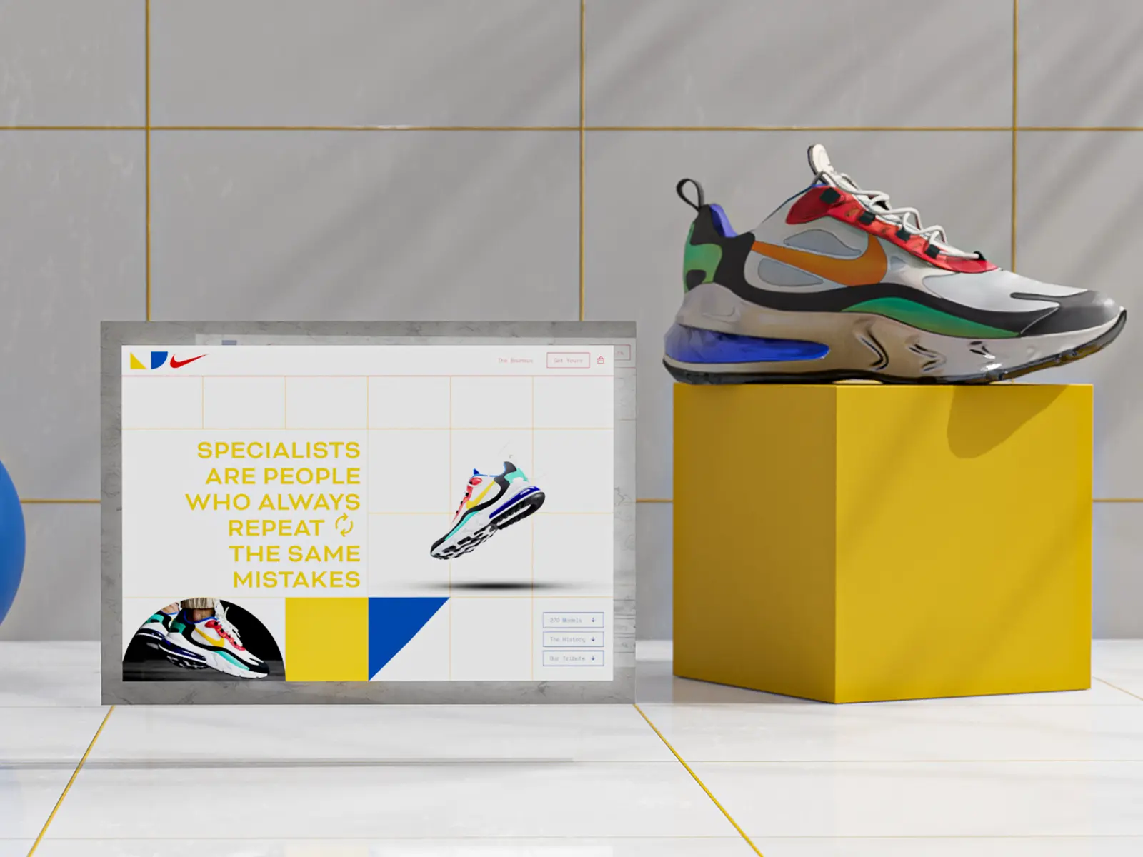 Nike x 包豪斯风格设计示例